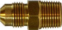 Midland Metal Mfg. 10255L 1/4 X 1/8 (LP M FLARE X MIP ADPT), Brass Fittings, SAE 45 Deg Flare, Male Adapter  | Blackhawk Supply
