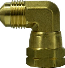 1/2 Flare X 1/2 Flare 90 Degree Brass Union Elbow, 55-8