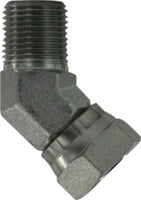 150388 | 1/2X1/2 M 45 ELB SWV ADPT, Hydraulic, Steel Pipe Swivels NPSM, Male 45 Degree Pipe Elbow Swivel Adapter | Midland Metal Mfg.