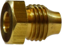 16004 | 5/16 (1/2-20)THREADED SLEEVE NUT, Brass Fittings, Double Compression, Nut | Midland Metal Mfg.