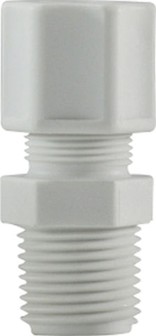 Midland Metal Mfg. 17179P 1/4 X 1/8 (COMP X MIP POLYPROP ADPT), Plastic Fittings, Plastic Compression Fittings, Male Connector  | Blackhawk Supply