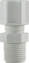 Midland Metal Mfg. 17180P 1/4 X 1/4 (COMP X MIP POLYPROP ADPT), Plastic Fittings, Plastic Compression Fittings, Male Connector  | Blackhawk Supply