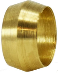 Midland Metal Mfg. 18001 1/8 COMPRESSION SLEEVE, Brass Fittings, Compression, Brass Sleeve  | Blackhawk Supply