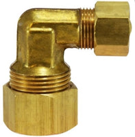 18135 | 3/8 X 1/4 REDUCING COMP ELBOW, Brass Fittings, Compression, Reducing Elbow | Midland Metal Mfg.