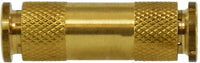 20017 | 1/8 PUSH-IN UNION CONNECTOR, Brass Fittings, Brass Push In Fittings, Union Connector | Midland Metal Mfg.