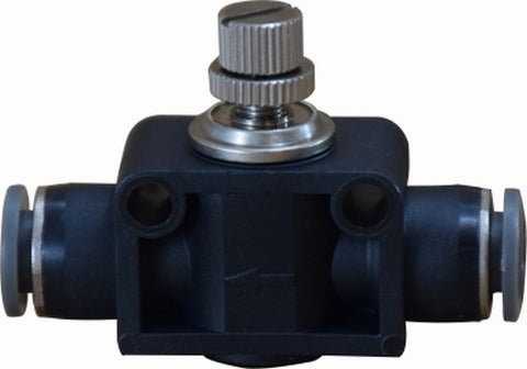 Midland Metal Mfg. 20488C 5/16 IN-LINE NEEDLE VALVE, Brass Fittings, Composite Body Push In Fittings, In Line Needle Valve  | Blackhawk Supply