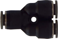 20553C | 1/4 PUSH-IN Y ADAPTER, Brass Fittings, Composite Body Push In Fittings, Union Y Connector | Midland Metal Mfg.