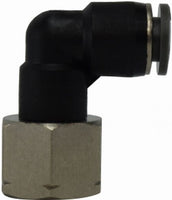 20596C | 3/8 X 1/2 (P-IN X FIP SWVL COMPOSITE 90), Brass Fittings, Composite Body Push In Fittings, Female Swivel Elbows | Midland Metal Mfg.