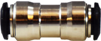 20600N | 4MM P-I UNION CONNECTOR N-PLTD, Brass Fittings, Nickel Plated Push In Fittings, METRIC UNION | Midland Metal Mfg.