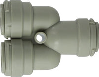 20776P | 5/16 PLASTIC P-IN 2-WAY DIVIDER, Plastic Fittings, Plastic Push In, Two Way Divider | Midland Metal Mfg.