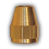 21010X4 | 1/4 EXTRA SHORT FLARE NUT MAF/USA Mid-America Fittings Made in USA | Midland Metal Mfg.