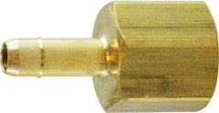 Midland Metal Mfg. 21043 1/4 SB X 1/8 FIP ADP, Brass Fittings, Single and Double Barb, Female Adapter   | Blackhawk Supply