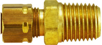 26188 | 3/8OD X 1/4MIP W/26005 ADP, Brass Fittings, Compression, Captive Sleeve Nut | Midland Metal Mfg.
