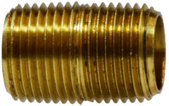 Midland Metal Mfg. 28131 1/8 X CLOSE YELLOW BRASS NIPPLE, Brass Fittings, Pipe, Close Nipple  | Blackhawk Supply