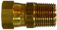 28754 | 9/16-18 X 3/8 (FE JIC X MIP ADPT), Brass Fittings, JIC 37 Deg Flare, Straight Swivel Adapter JIC | Midland Metal Mfg.