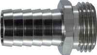30040SS | 316 SS 1/2 X 3/4 (HB X MGH ADAPTER), Brass Fittings, Garden Hose, MALE END ONLY STAINLESS STEEL 316 | Midland Metal Mfg.