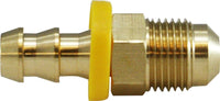 30241 | 1/4 X 5/16 (POHB X M FLARE ADAPTER), Brass Fittings, Push On Hose Barb, Male SAE Flare Adapter | Midland Metal Mfg.