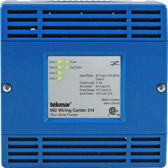 Tekmar 314 tN2 Wiring Center - Four Zone Pumps  | Blackhawk Supply