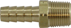 Midland Metal Mfg. 32454 3/8 BARB X 1/2 BSPT MALE ADAPTER, Brass Fittings, BSPT/ BSPP Fittings, Brass Rigid Male Barb Adapter  | Blackhawk Supply