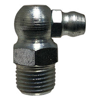 36120SS | SS 1/8 90 GREASE FTG-36120, Brass Fittings, Steel Grease Fittings, 90 Degree Angle Ball Check | Midland Metal Mfg.