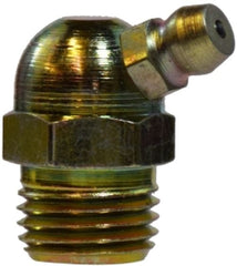 Midland Metal Mfg. 36132 1/4 MIP 65 GREASE FITTING, Brass Fittings, Steel Grease Fittings, 65 Degree Angle Ball Check  | Blackhawk Supply