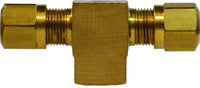 38144 | 3/8 X 1/4 (NAB X FIP TEE), Brass Fittings, D.O.T. Air Brake Nylon Tubing, Special Tee | Midland Metal Mfg.