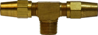 38278 | 3/8 X 1/4 (COPPER-AB X MIP BRANCH T), Brass Fittings, D.O.T. Air Brake Copper Tubing, Male Branch Tee | Midland Metal Mfg.
