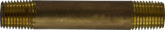 Midland Metal Mfg. 40020 1/4 X CLOSE RED BRASS NIPPLE, Nipples and Fittings, Brass Nipples, Brass Nipple 1/4" Diameter  | Blackhawk Supply