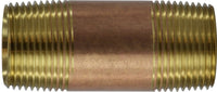 38300-1645 | 1 X 4-1/2 RED BRASS NIPPLE | Anderson Metals