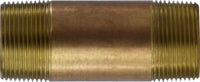 40120 | 1-1/4 X CLOSE RED BRASS NIPPLE, Nipples and Fittings, Brass Nipples, Brass Nipple 1-1/4
