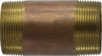 40180 | 2-1/2 X CLOSE RED BRASS NIPPLE, Nipples and Fittings, Brass Nipples, Brass Nipple 2-1/2