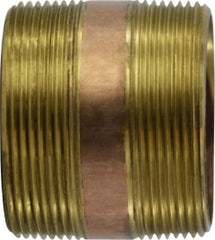 Midland Metal Mfg. 40200 3 X CLOSE RED BRASS NIPPLE, Nipples and Fittings, Brass Nipples, Brass Nipple 3" Diameter  | Blackhawk Supply
