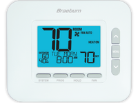 4235 | Universal 7, 5-2 Day or Non-Programmable, 3H / 2C with Dry Contact and Humidity Control | Braeburn
