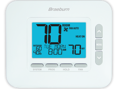 Braeburn 4030 Universal 7, 5-2 Day or Non-Programmable, 2H / 1C with Dry Contact  | Blackhawk Supply