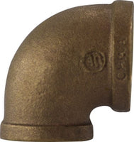 44124 | 1/2 X 3/8 REDUCING BRONZE ELBOW, Nipples and Fittings, Bronze Fittings, 90 Degree Reducing Elbow | Midland Metal Mfg.