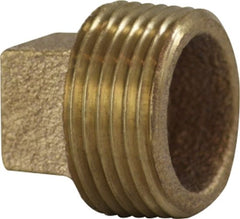 Midland Metal Mfg. 44650 1/8 BRONZE SQ HD CORED PLUG, Nipples and Fittings, Bronze Fittings, Cored Square Head Plug  | Blackhawk Supply
