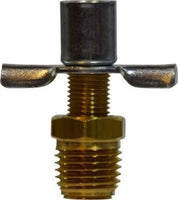 46084 | 1/4MIP EXT SEAT DRN COCK W/SPOUT, Brass Fittings, Drain Cocks, External Seat with Spout | Midland Metal Mfg.