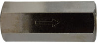 46200 | 1/4 F X F PNEUMATIC CHECK VALVE, Brass Fittings, Check and Anti-Siphon Valves, Pneumatic Check Valve 220 PSI | Midland Metal Mfg.