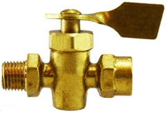 Midland Metal Mfg. 46406M 1/4 M X M SOLID BOTTOM FUEL VALV, Brass Fittings, Specialty Valves, Male x Male Solid Bottom Fuel Valve  | Blackhawk Supply