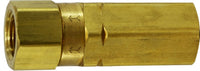 46513 | 1/4 FIP X FIP CHECK VALVE, Brass Fittings, Check and Anti-Siphon Valves, Female x Female High Pressure Check Valve 3,000 PSI | Midland Metal Mfg.