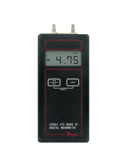 Dwyer 475-000-FM Handheld digital manometer | range 0-1.000" w.c. (.2491 kPa) | max. pressure 5 psig.  | Blackhawk Supply