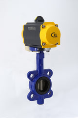 Chicago Valves P55L2612080SR80 ACTUATED 8" BUTTERFLY VALVE, LUG, DUCTILE IRON BODY, SR, SIZED FOR 80 PSI AIR SUPPLY | SERIES 55  | Blackhawk Supply