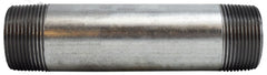 Midland Metal Mfg. 56120 1-1/4 X CLOSE GALV STEEL NIPPLE, Nipples and Fittings, Galvanized Schedule 40 Steel Nipple 1-1/4" Diameter  | Blackhawk Supply