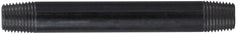 Midland Metal Mfg. 57021 1/4 X 1-1/2 BLACK STEEL NIPPLE, Nipples and Fittings, Black Iron Schedule 40 Steel Nipple 1/4" Diameter  | Blackhawk Supply