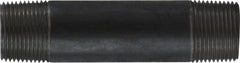 Midland Metal Mfg. 57100 1 X CLOSE BLACK STEEL NIPPLE, Nipples and Fittings, Black Iron Schedule 40 Steel Nipple 1" Diameter  | Blackhawk Supply
