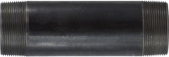 Midland Metal Mfg. 57160 2 X CLOSE BLACK STEEL NIPPLE, Nipples and Fittings, Black Iron Schedule 40 Steel Nipple 2" Diameter  | Blackhawk Supply
