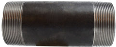 Midland Metal Mfg. 59200SMLS 3 X CL SCH 80 SMLS BLACK NIPPLE, Nipples and Fittings, Black Extra Heavy SCH80 Seamless, Schedule 80 Seamless Nipple 3" Diameter  | Blackhawk Supply