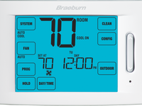 6100 | Deluxe Touchscreen Universal Programmable Thermostat 1H / 1C | Braeburn (OBSOLETE)