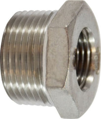 Midland Metal Mfg. 62500 1/4 X 1/8 M X F 304SS HEX BUSHNG, Nipples and Fittings, 304 And 316 150# Stainless Steel Fittings, Hex Bushing 304 S.S.  | Blackhawk Supply