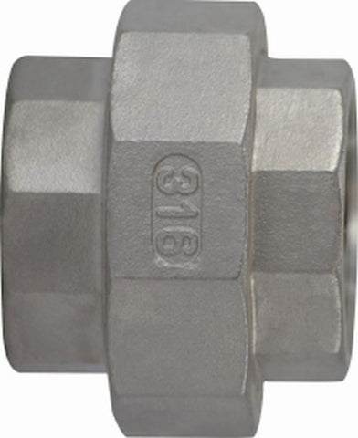 Midland Metal Mfg. 62606 1-1/4 304 SS UNION, Nipples and Fittings, 304 And 316 150# Stainless Steel Fittings, Union 304 S.S.  | Blackhawk Supply